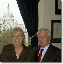 Constance N. Zarkowski with Senator